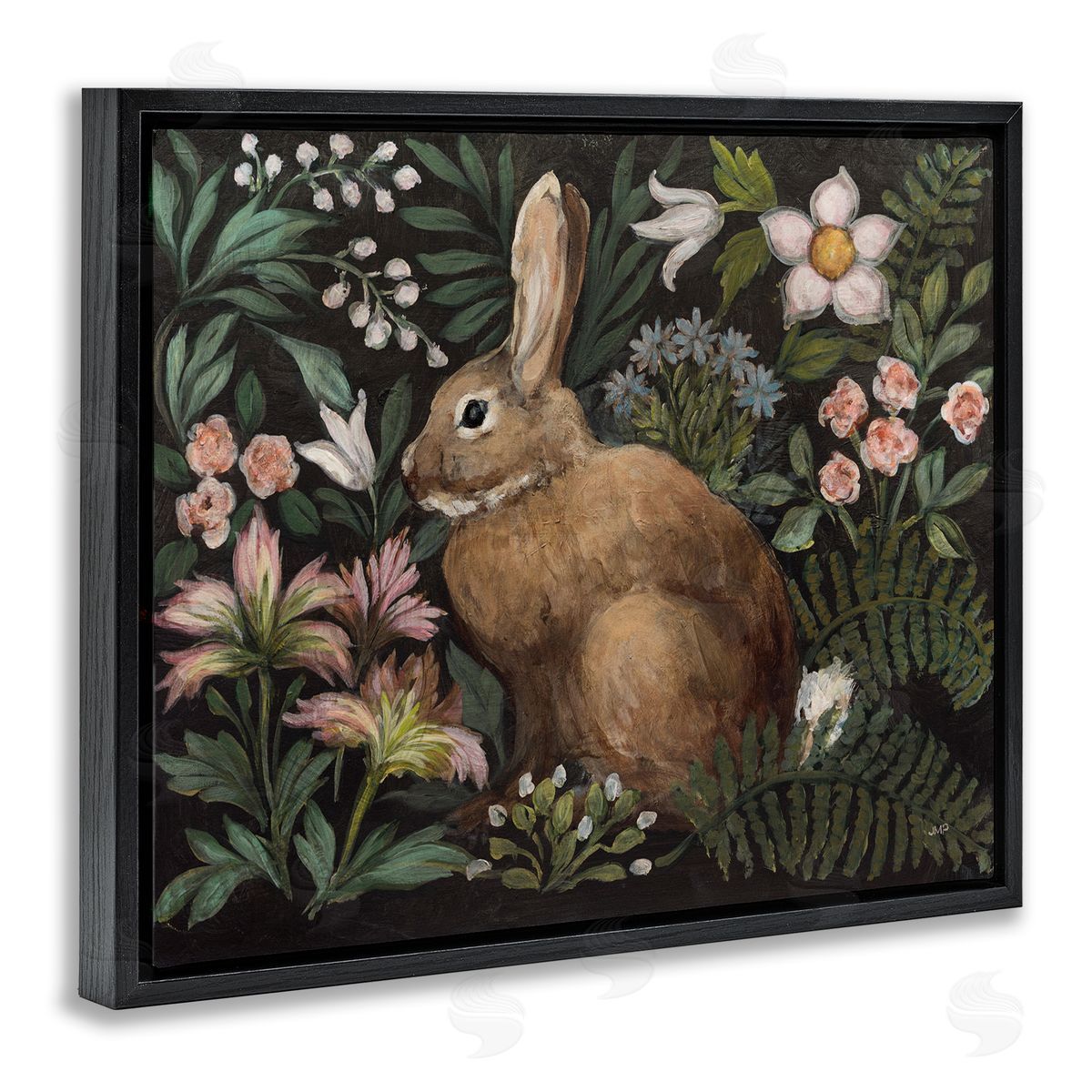 Julia Purinton Flora And Fauna Bunny Canvas Wall Art Print