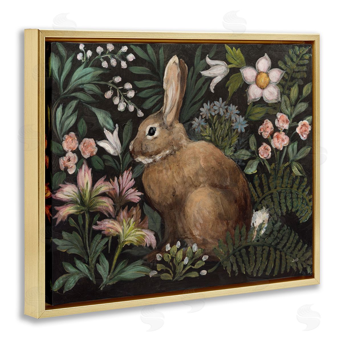 Julia Purinton Flora And Fauna Bunny Canvas Wall Art Print