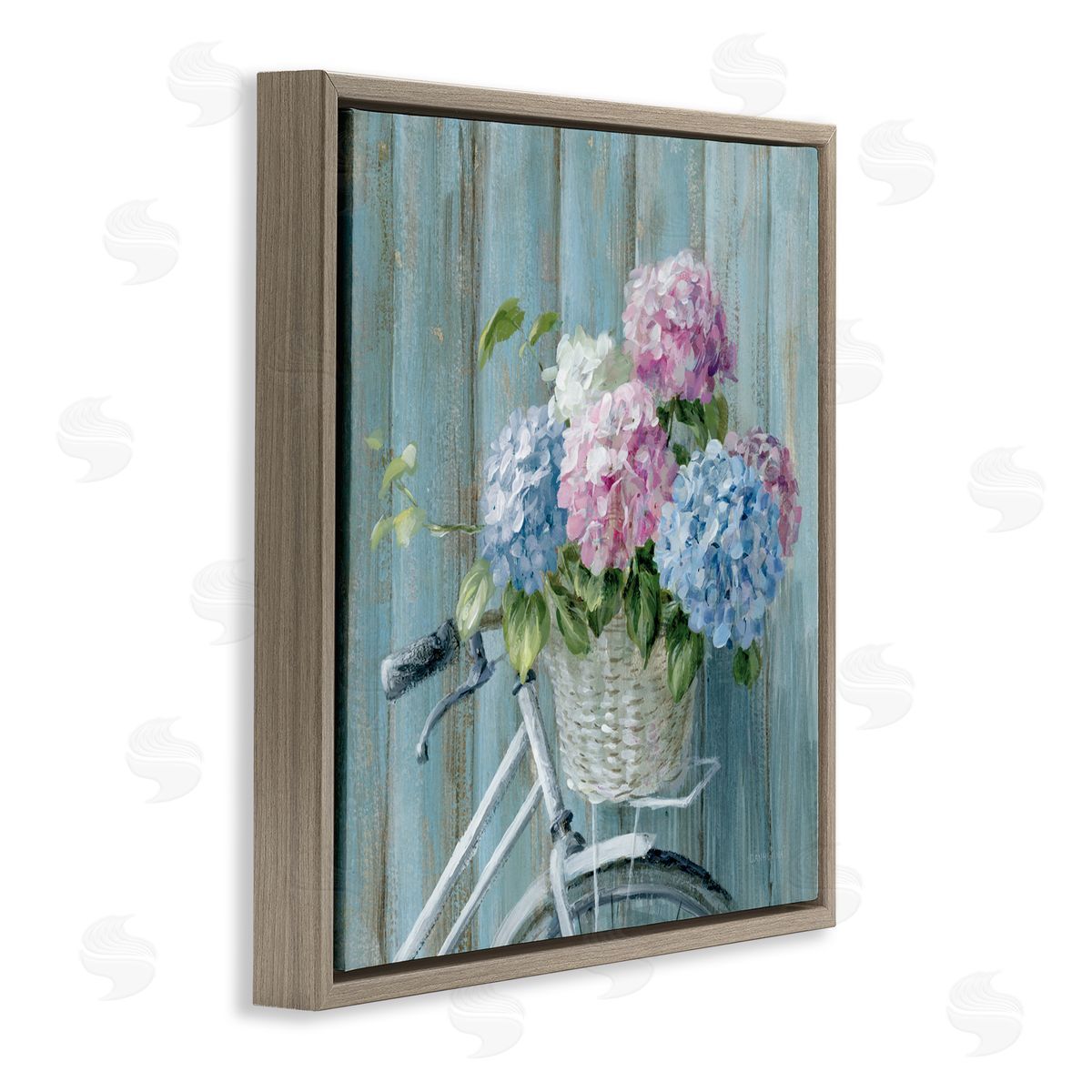 Danhui Nai Cape Cod Bicycle Flowers Canvas Wall Art Print