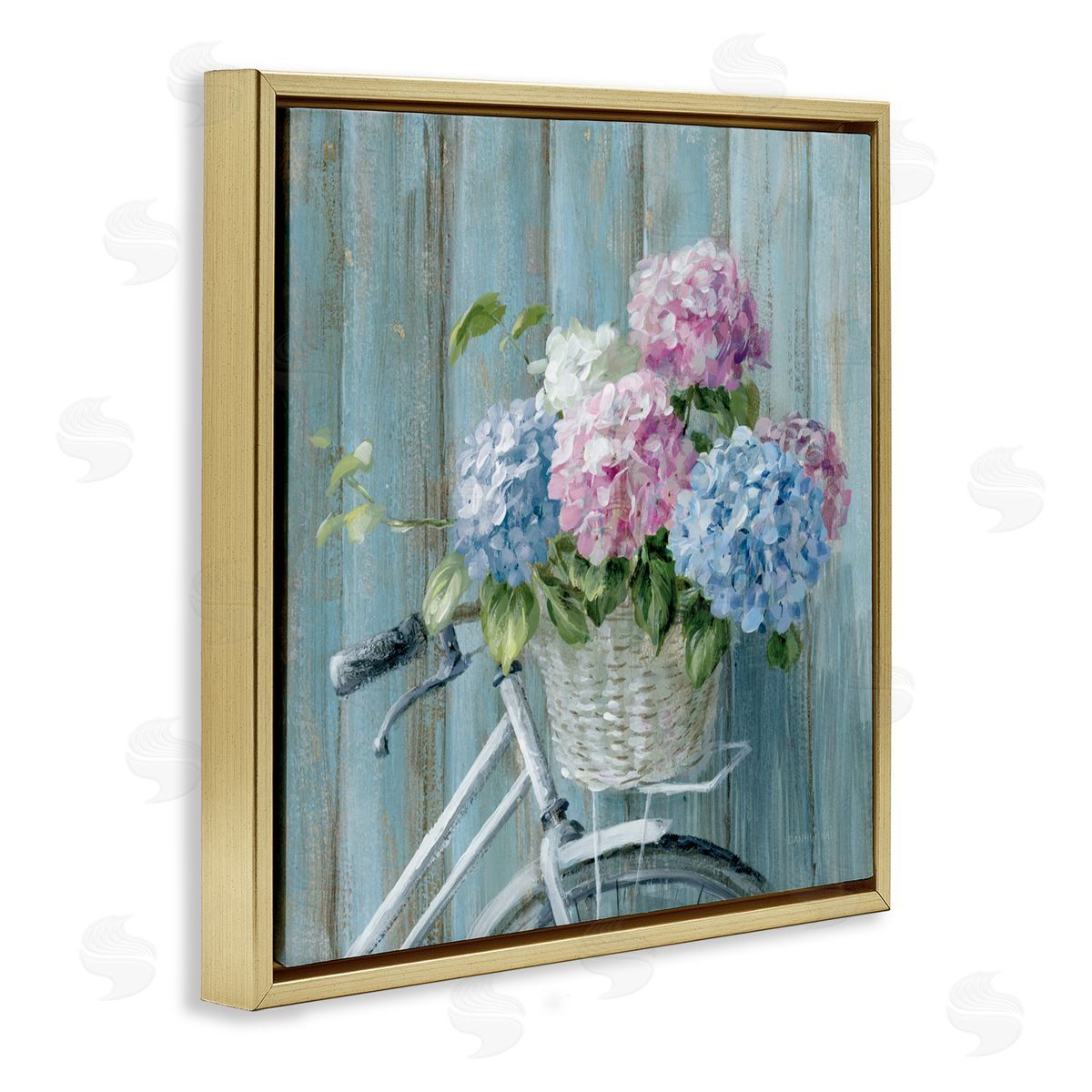 Danhui Nai Cape Cod Bicycle Flowers Canvas Wall Art Print