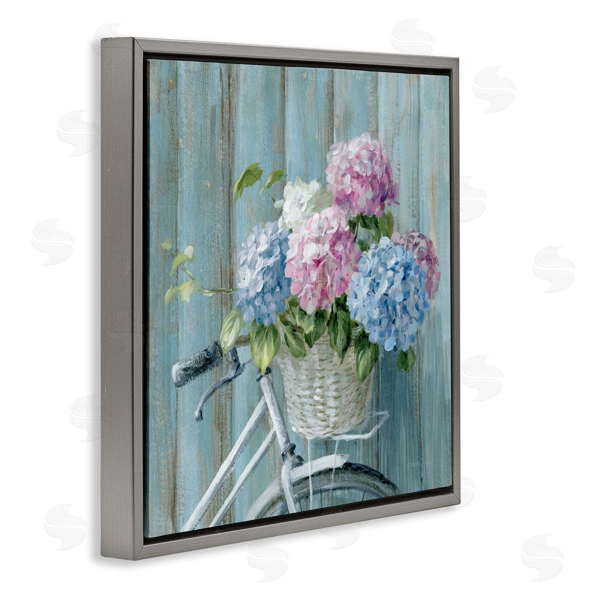 Danhui Nai Cape Cod Bicycle Flowers Canvas Wall Art Print