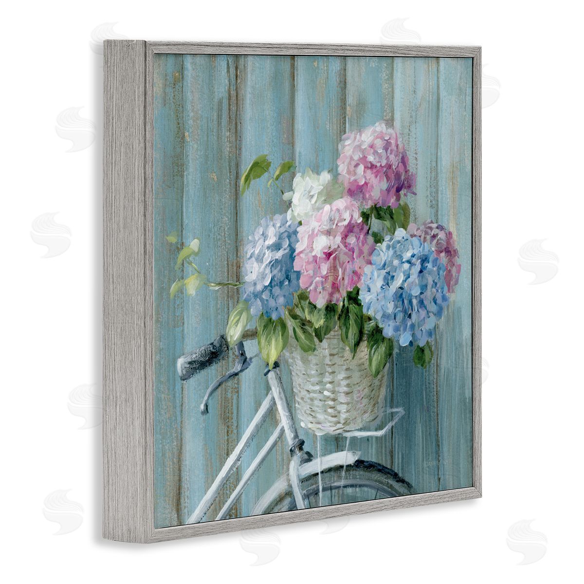 Danhui Nai Cape Cod Bicycle Flowers Canvas Wall Art Print