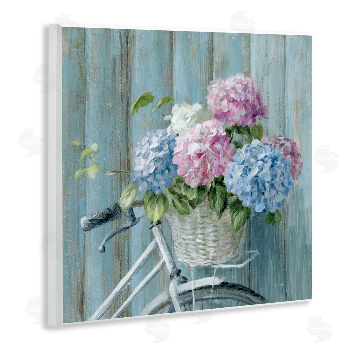 Danhui Nai Cape Cod Bicycle Flowers Canvas Wall Art Print