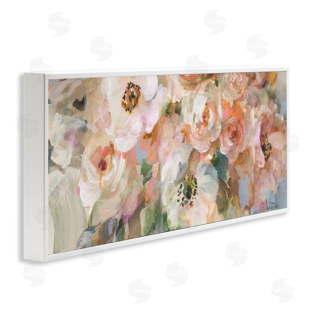 Danhui Nai Blushing Flower Bouquet Canvas Wall Art Print