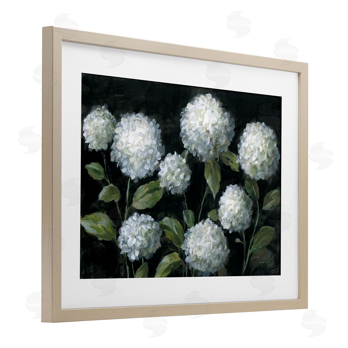 Danhui Nai Midnight Garden Hydrangeas Canvas Wall Art Print