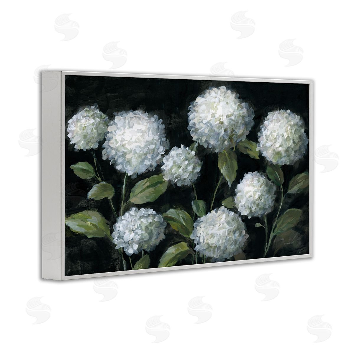 Danhui Nai Midnight Garden Hydrangeas Canvas Wall Art Print