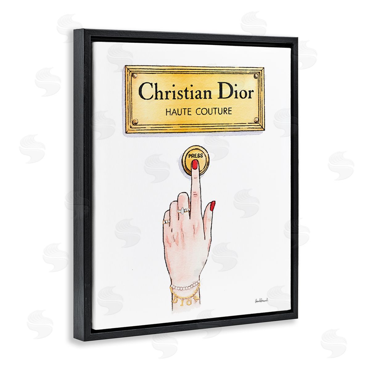 Amanda Greenwood Chic Brand Doorbell Canvas Wall Art Print