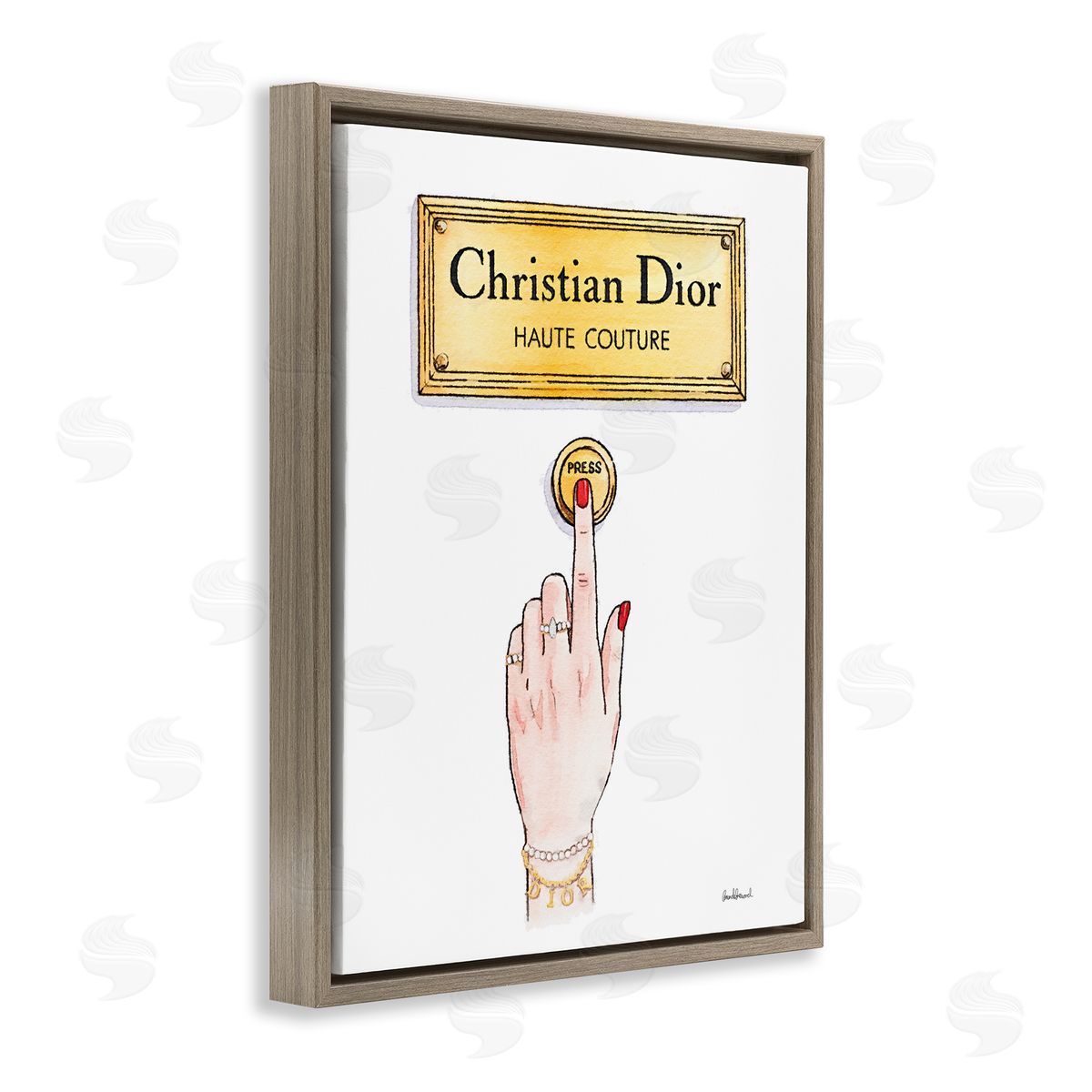 Amanda Greenwood Chic Brand Doorbell Canvas Wall Art Print