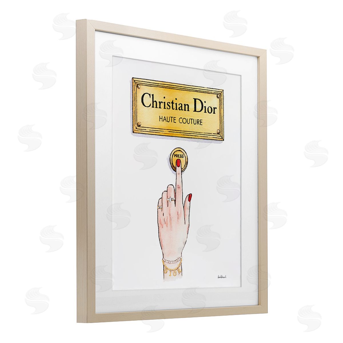 Amanda Greenwood Chic Brand Doorbell Canvas Wall Art Print