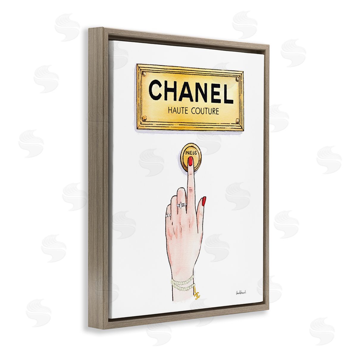 Amanda Greenwood Glam Shopfront Bell Canvas Wall Art Print