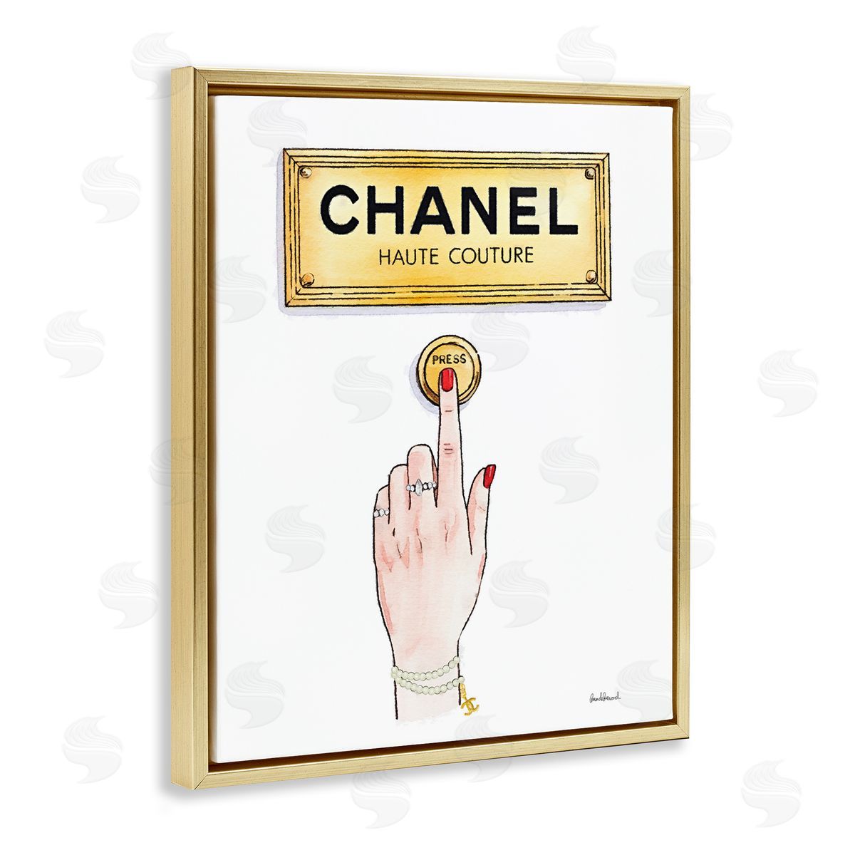 Amanda Greenwood Glam Shopfront Bell Canvas Wall Art Print