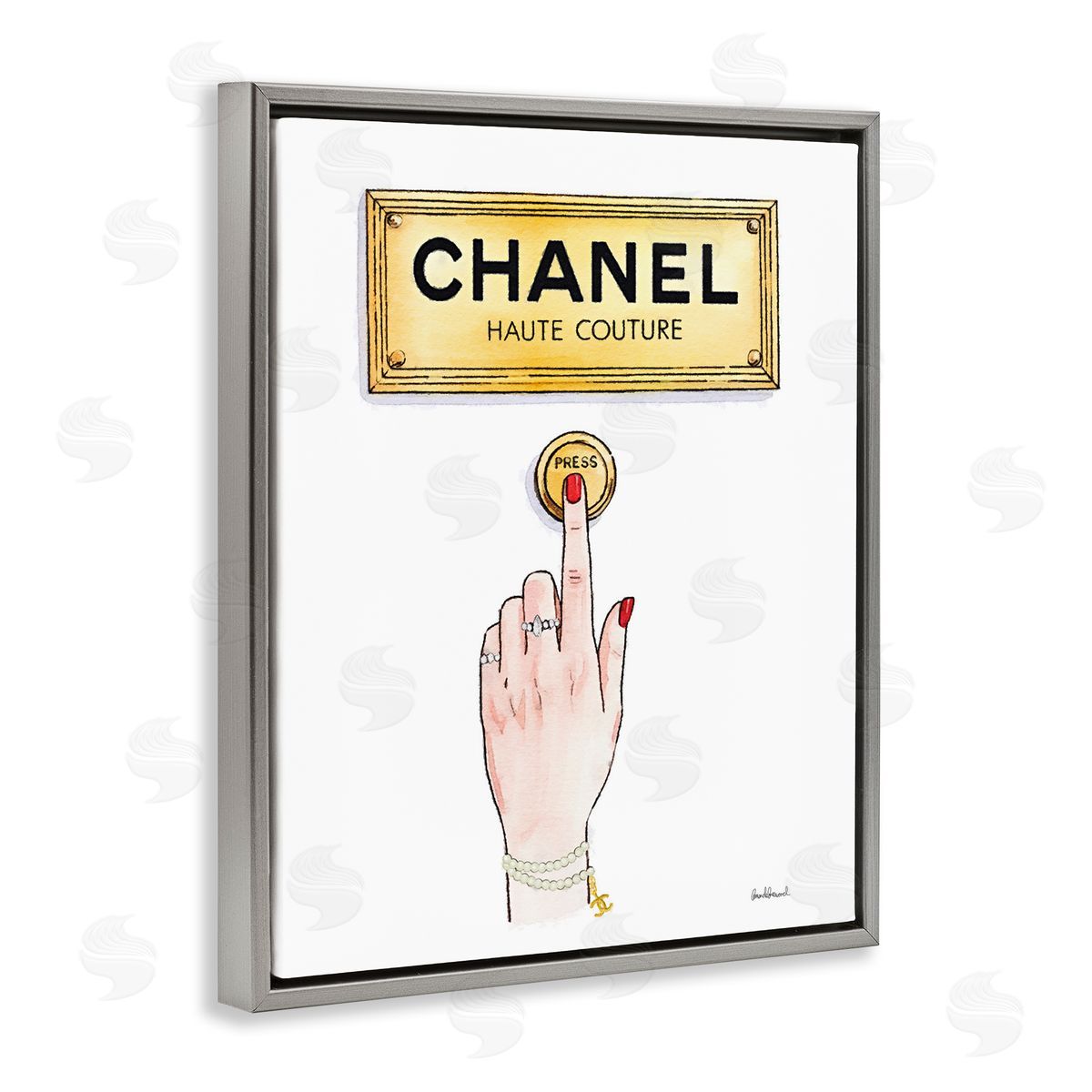 Amanda Greenwood Glam Shopfront Bell Canvas Wall Art Print