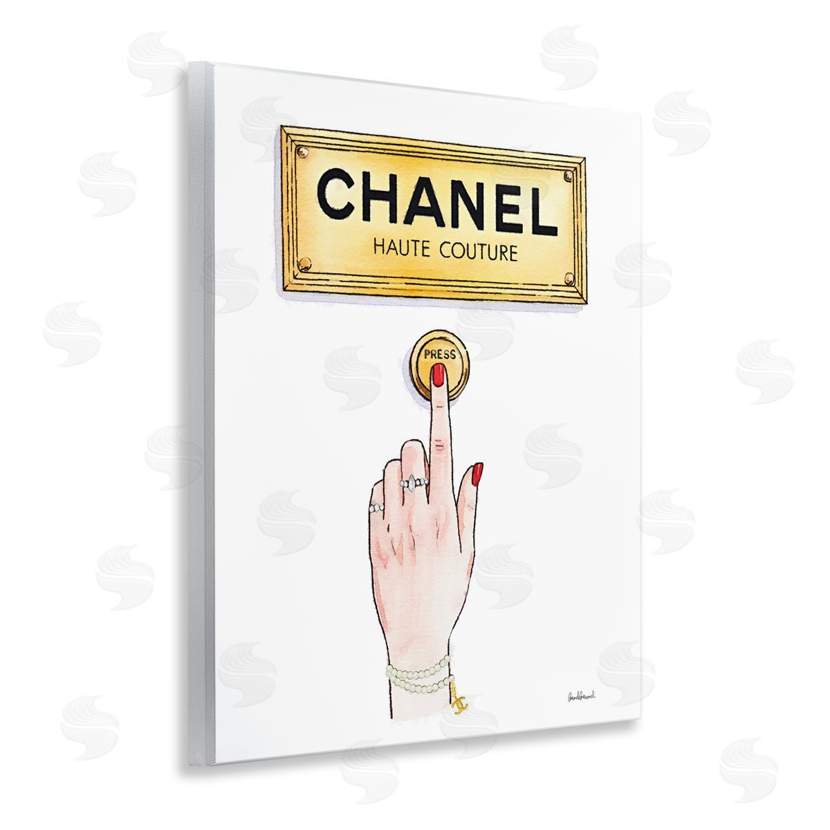 Amanda Greenwood Glam Shopfront Bell Canvas Wall Art Print