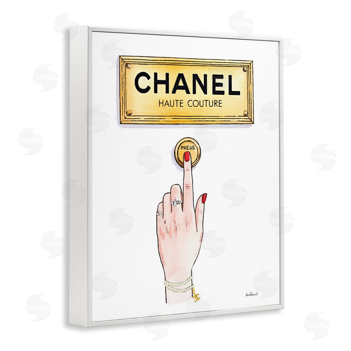 Amanda Greenwood Glam Shopfront Bell Canvas Wall Art Print
