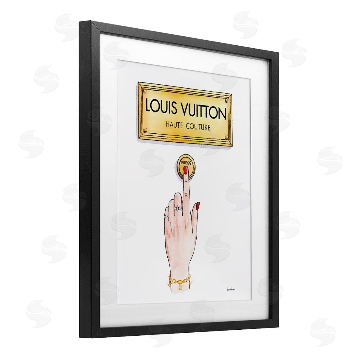 Amanda Greenwood Luxury Fashion Button Canvas Wall Art Print