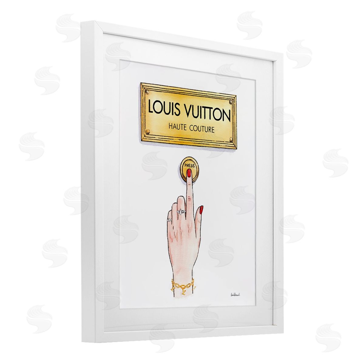 Amanda Greenwood Luxury Fashion Button Canvas Wall Art Print