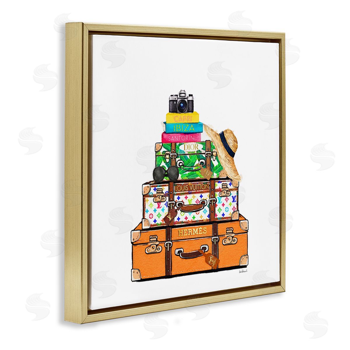 Amanda Greenwood Bright Glam Travel Cases Canvas Wall Art Print