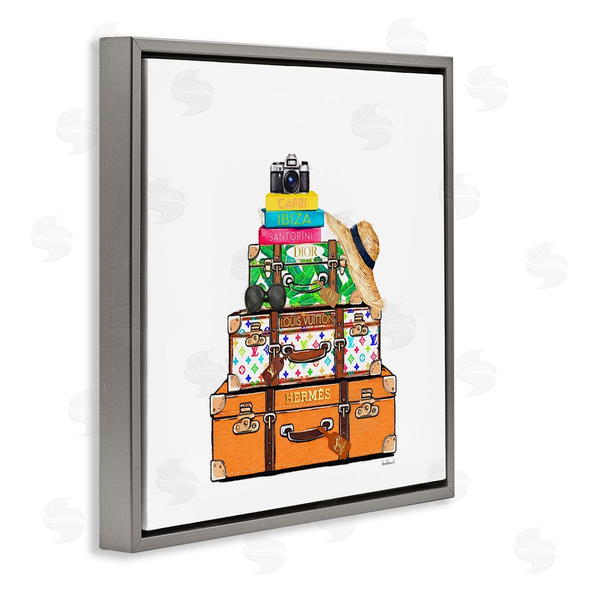 Amanda Greenwood Bright Glam Travel Cases Canvas Wall Art Print
