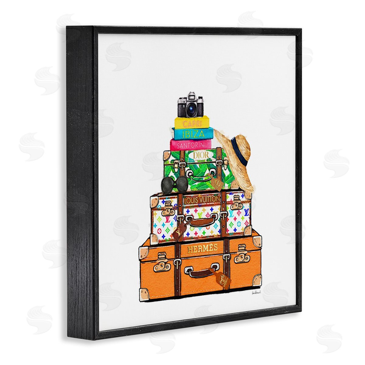 Amanda Greenwood Bright Glam Travel Cases Canvas Wall Art Print