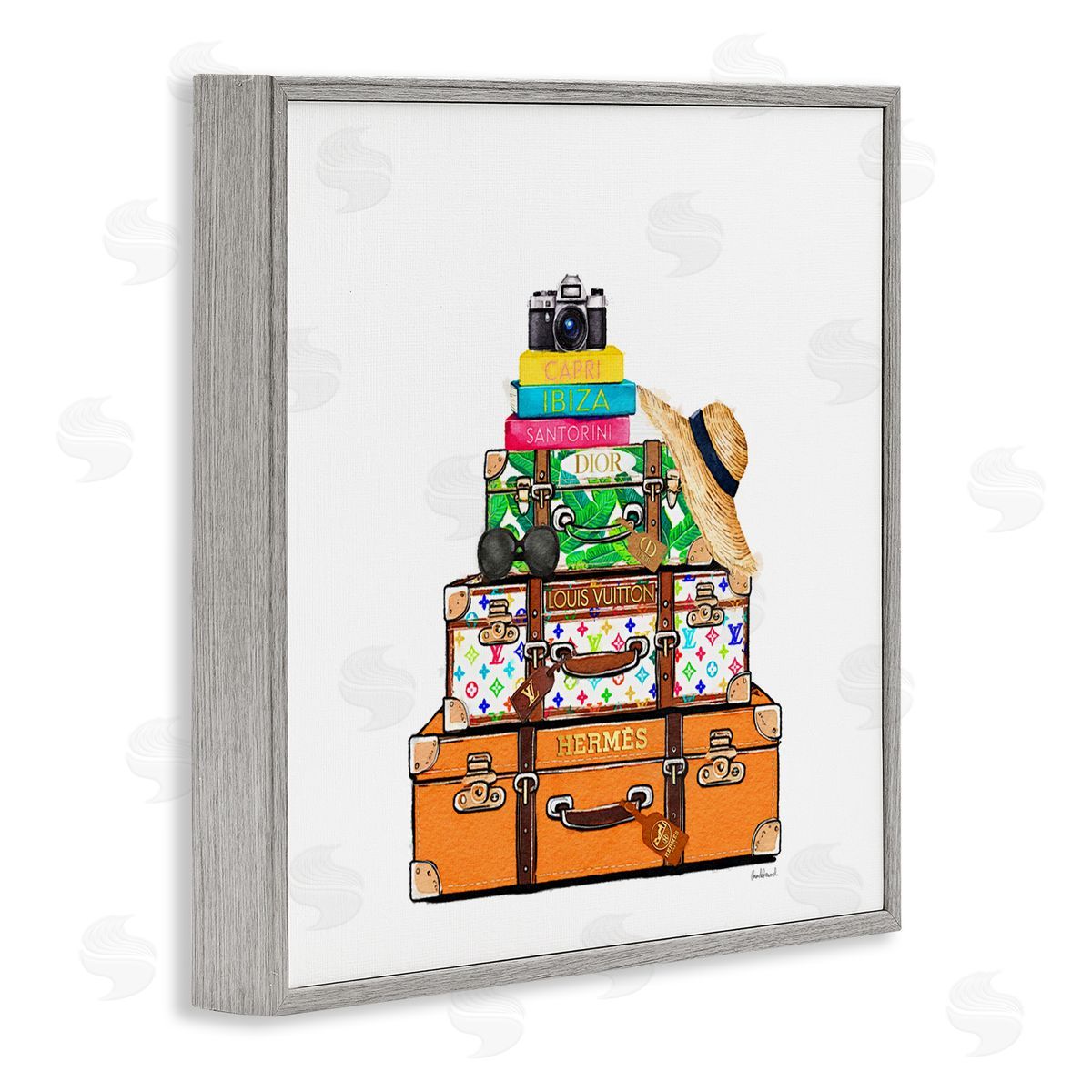 Amanda Greenwood Bright Glam Travel Cases Canvas Wall Art Print