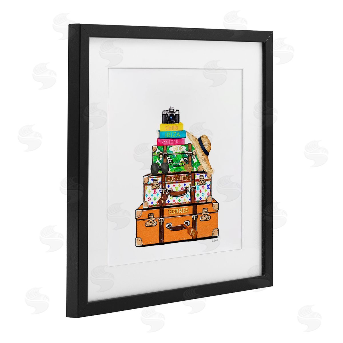 Amanda Greenwood Bright Glam Travel Cases Canvas Wall Art Print