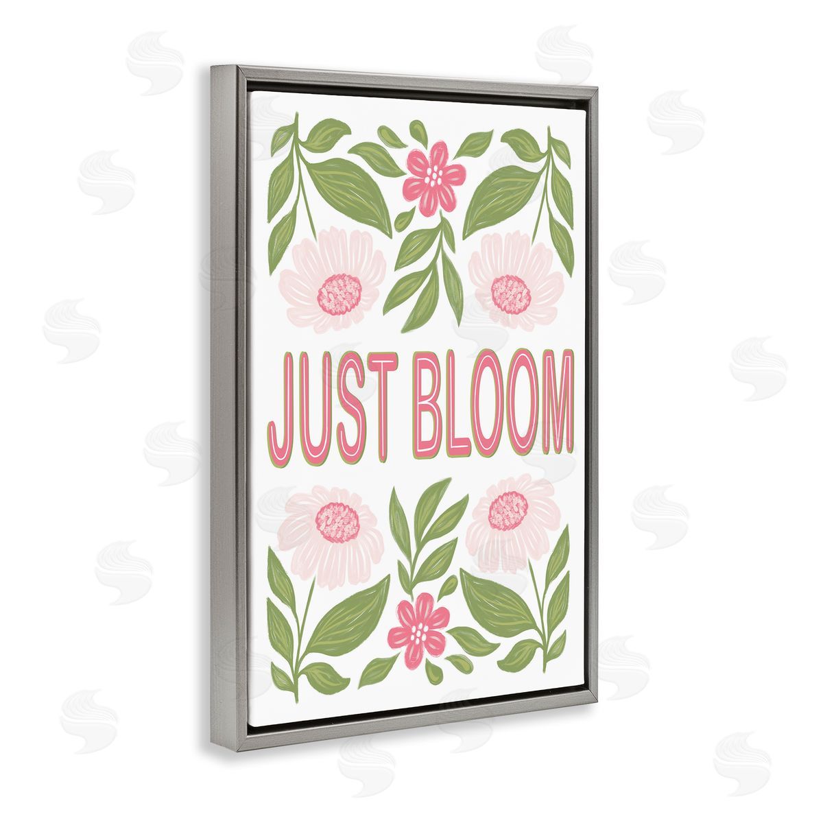 Martina Pavlova Just Bloom Symmetrical Flowers Canvas Wall Art Print