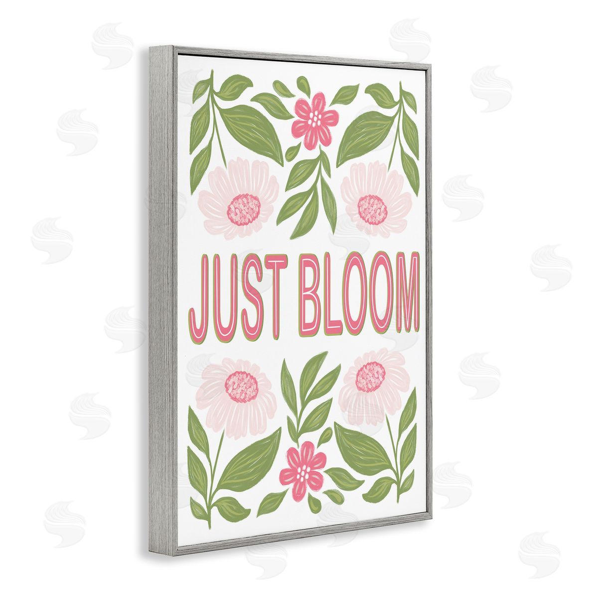 Martina Pavlova Just Bloom Symmetrical Flowers Canvas Wall Art Print