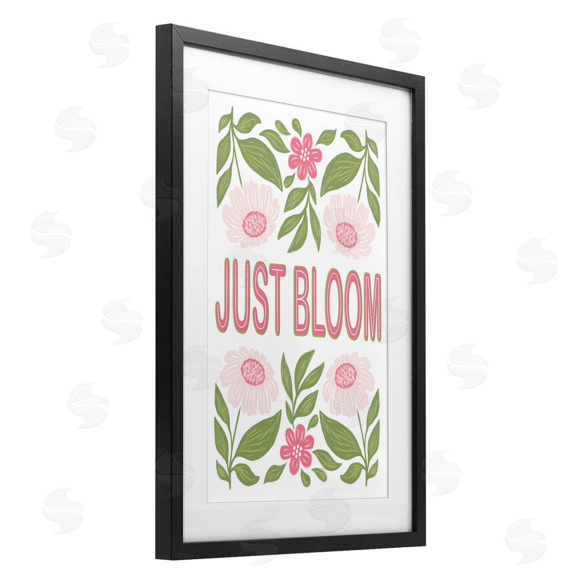 Martina Pavlova Just Bloom Symmetrical Flowers Canvas Wall Art Print