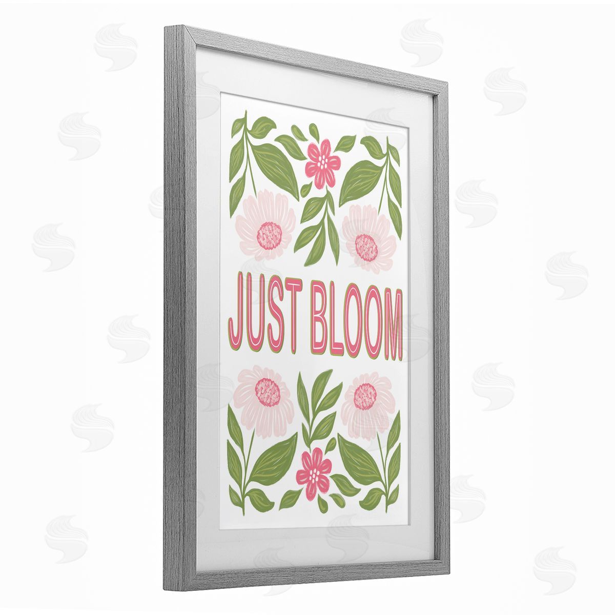 Martina Pavlova Just Bloom Symmetrical Flowers Canvas Wall Art Print