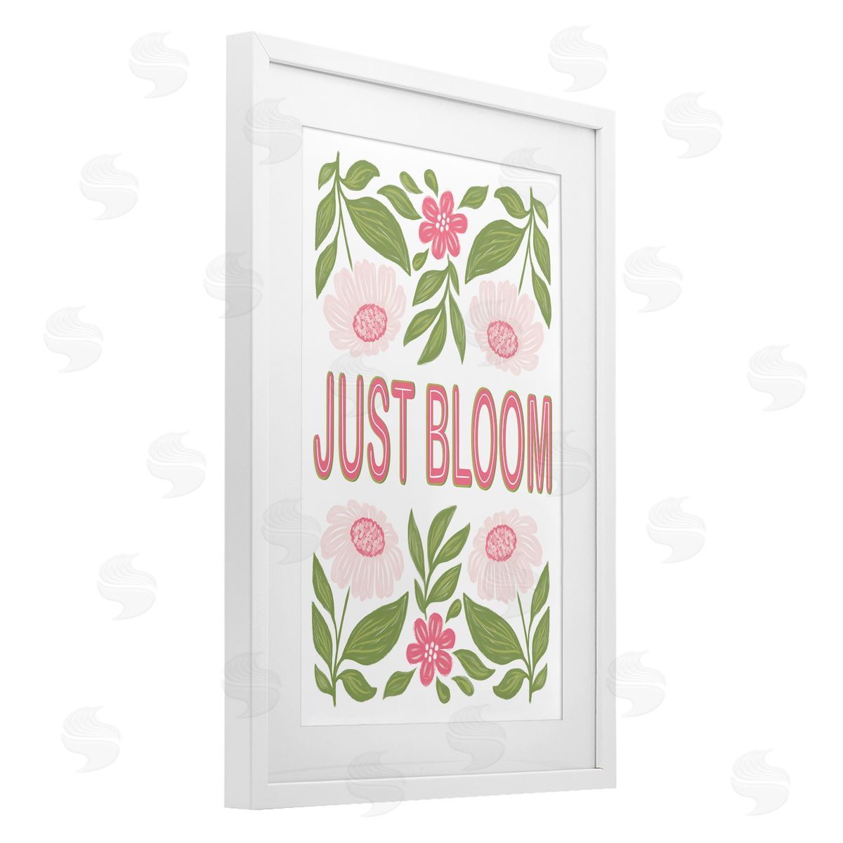 Martina Pavlova Just Bloom Symmetrical Flowers Canvas Wall Art Print