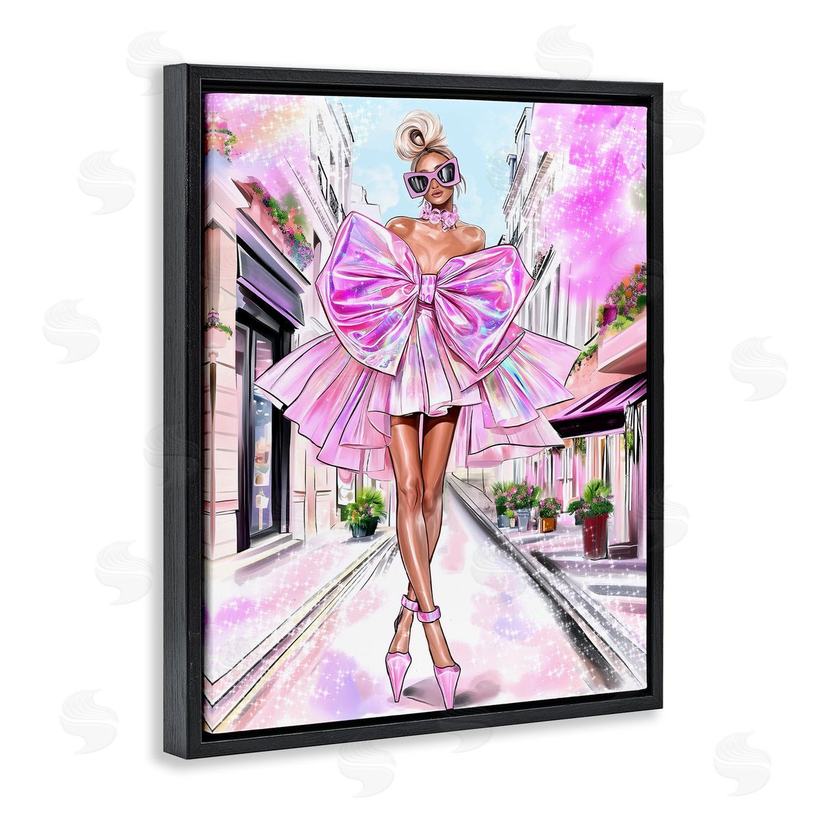 Jess Stempel Fashionista in Big City Canvas Wall Art Print