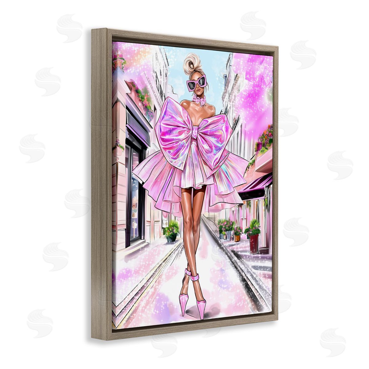 Jess Stempel Fashionista in Big City Canvas Wall Art Print