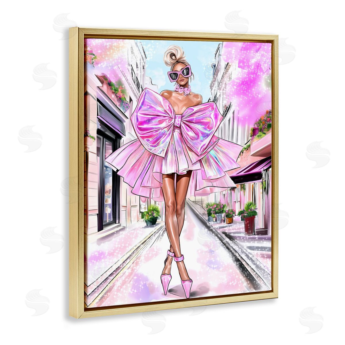 Jess Stempel Fashionista in Big City Canvas Wall Art Print