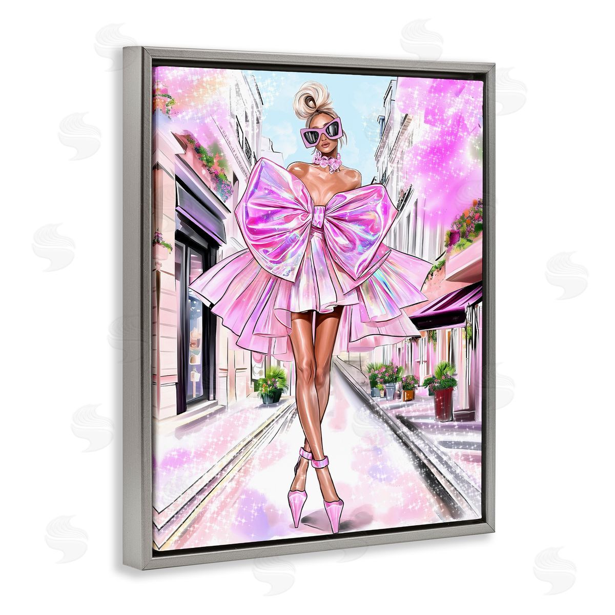Jess Stempel Fashionista in Big City Canvas Wall Art Print