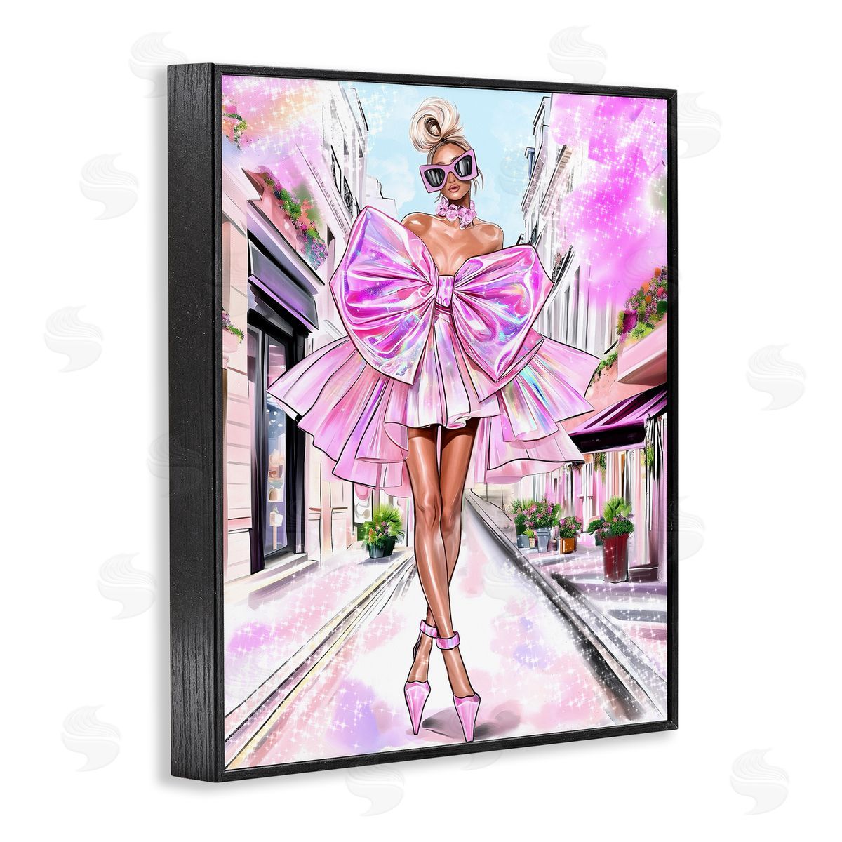 Jess Stempel Fashionista in Big City Canvas Wall Art Print