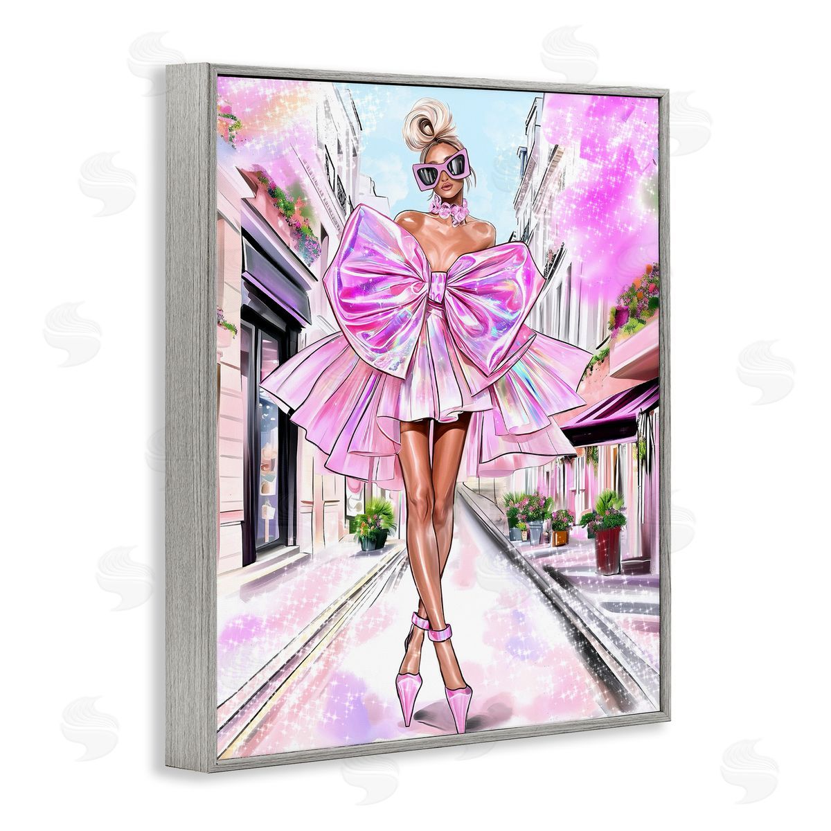 Jess Stempel Fashionista in Big City Canvas Wall Art Print