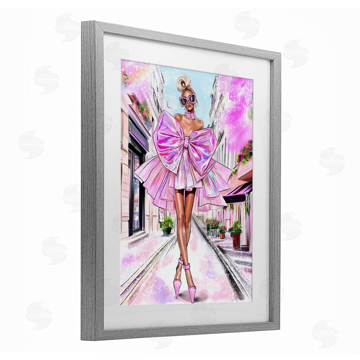 Jess Stempel Fashionista in Big City Canvas Wall Art Print
