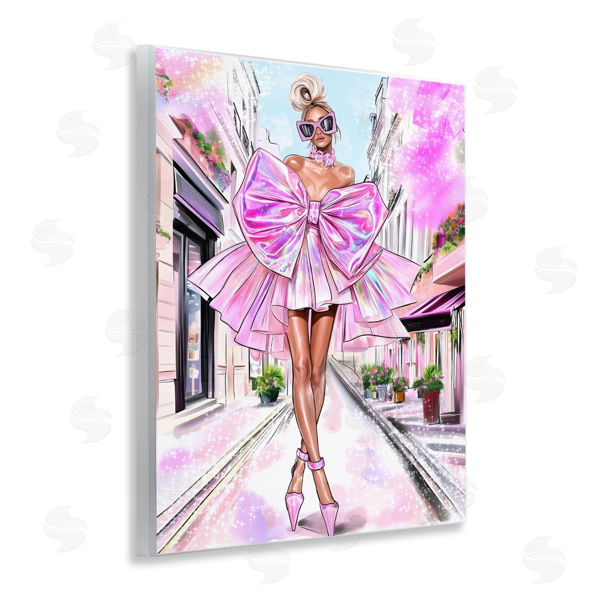 Jess Stempel Fashionista in Big City Canvas Wall Art Print