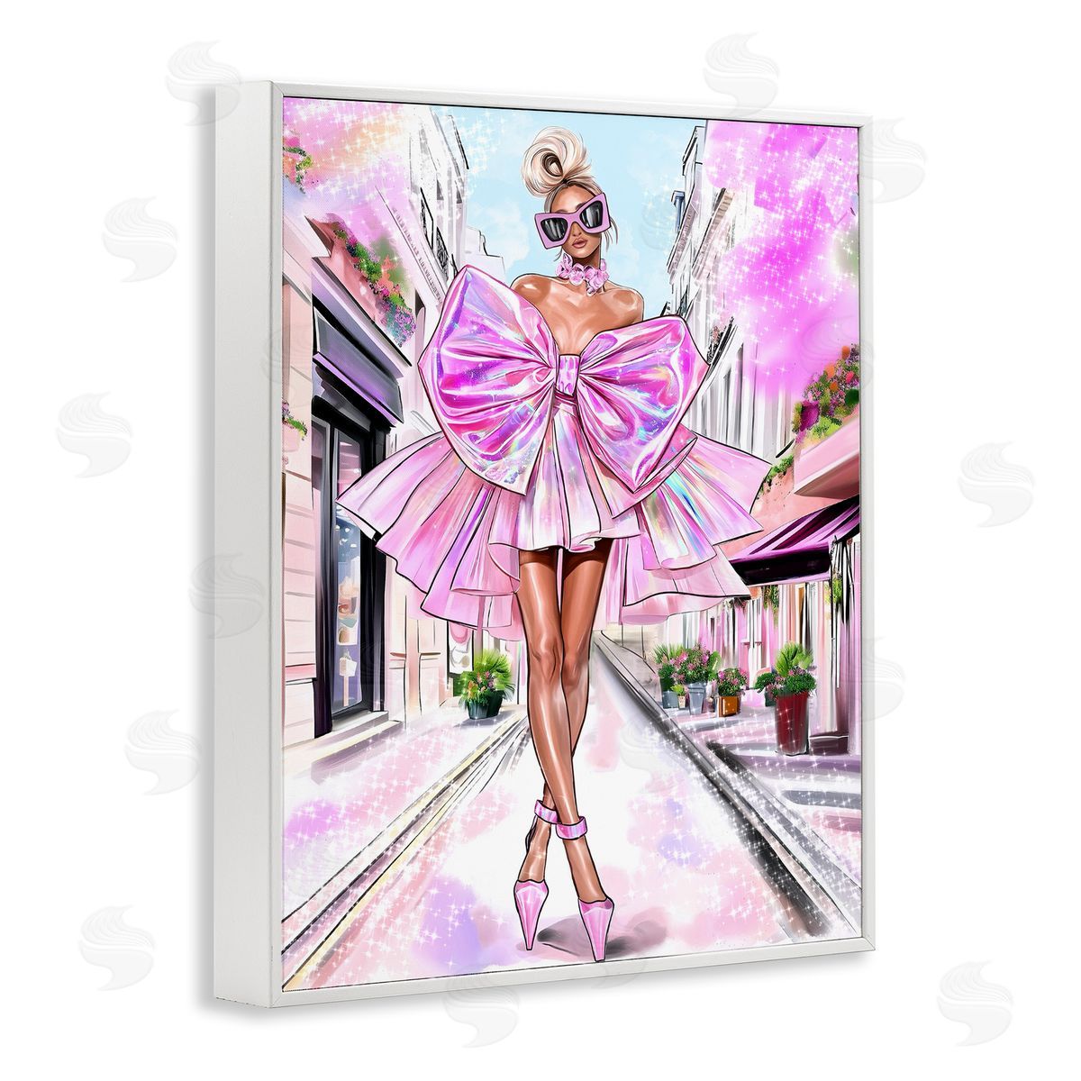 Jess Stempel Fashionista in Big City Canvas Wall Art Print