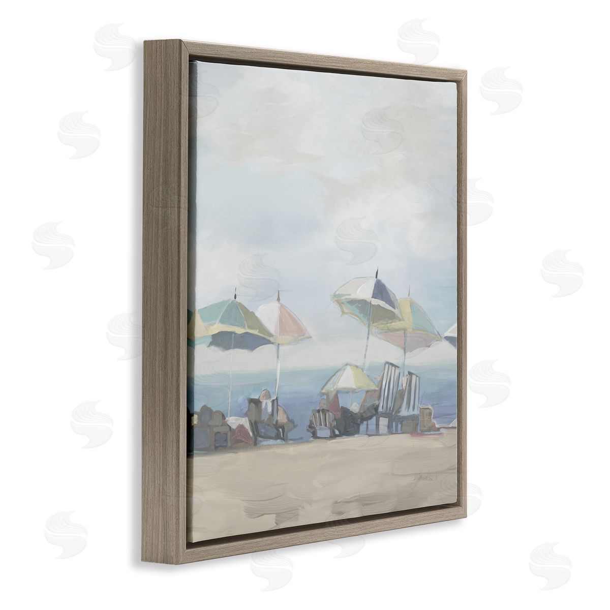 Liz Jardine Subtle Beach Breeze Scene Canvas Wall Art Print