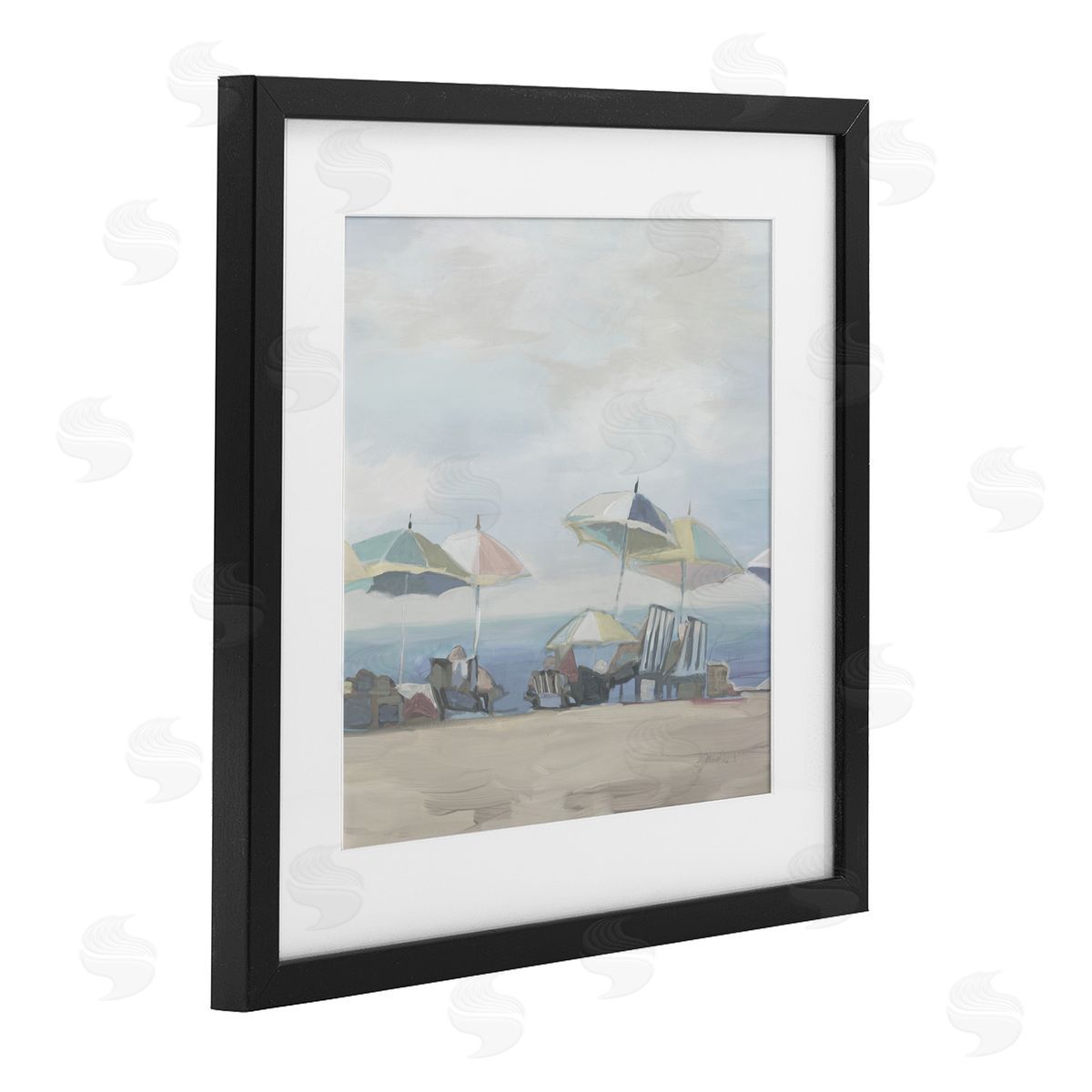 Liz Jardine Subtle Beach Breeze Scene Canvas Wall Art Print