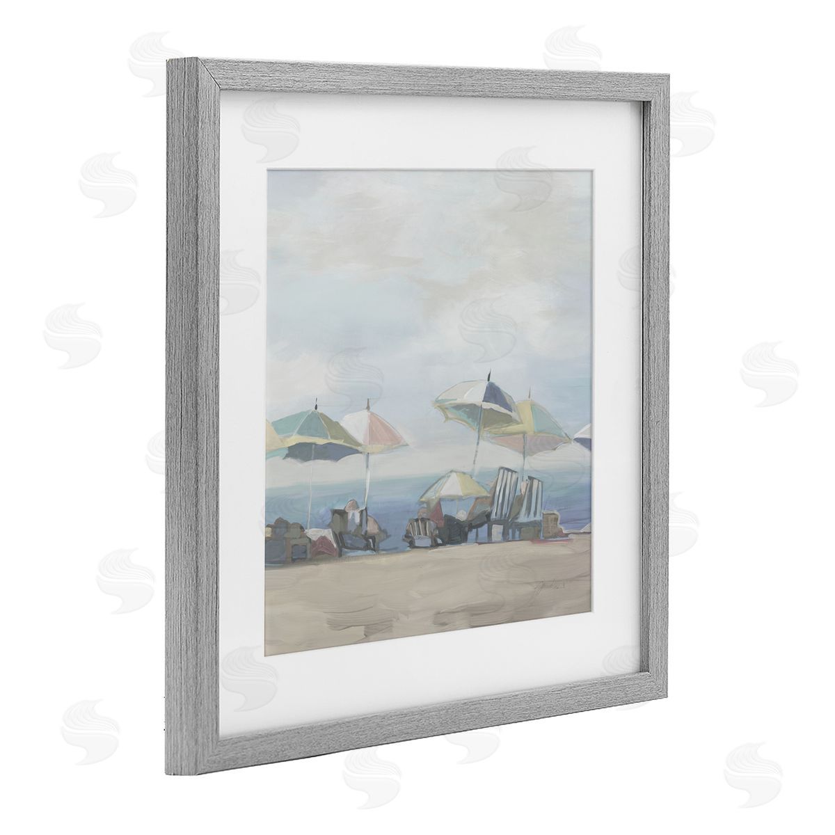 Liz Jardine Subtle Beach Breeze Scene Canvas Wall Art Print