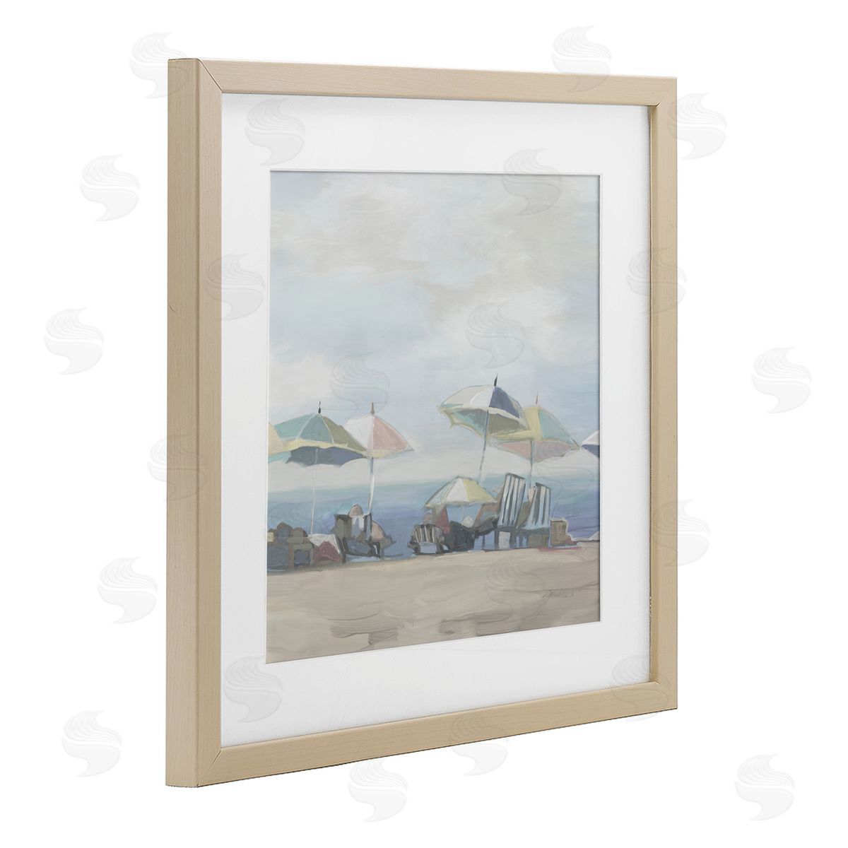 Liz Jardine Subtle Beach Breeze Scene Canvas Wall Art Print