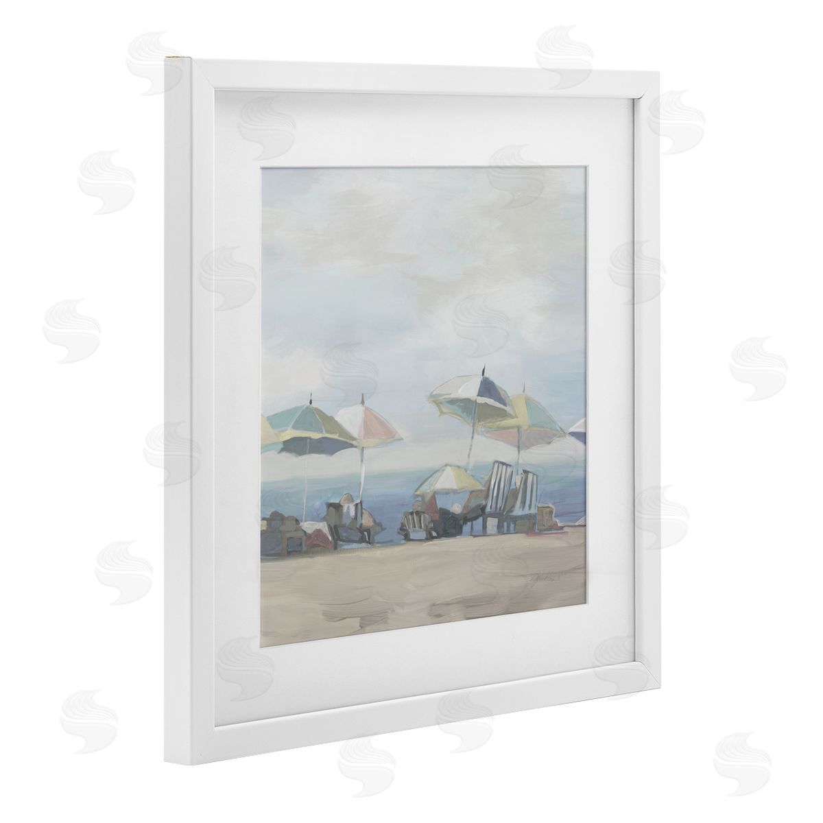 Liz Jardine Subtle Beach Breeze Scene Canvas Wall Art Print