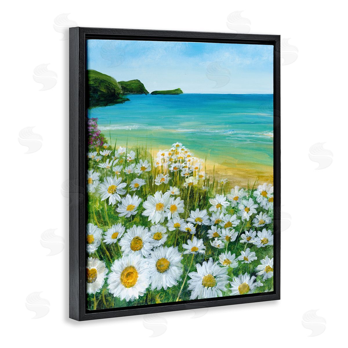 Georgie Harrison Seaside Daisy Meadow Canvas Wall Art Print