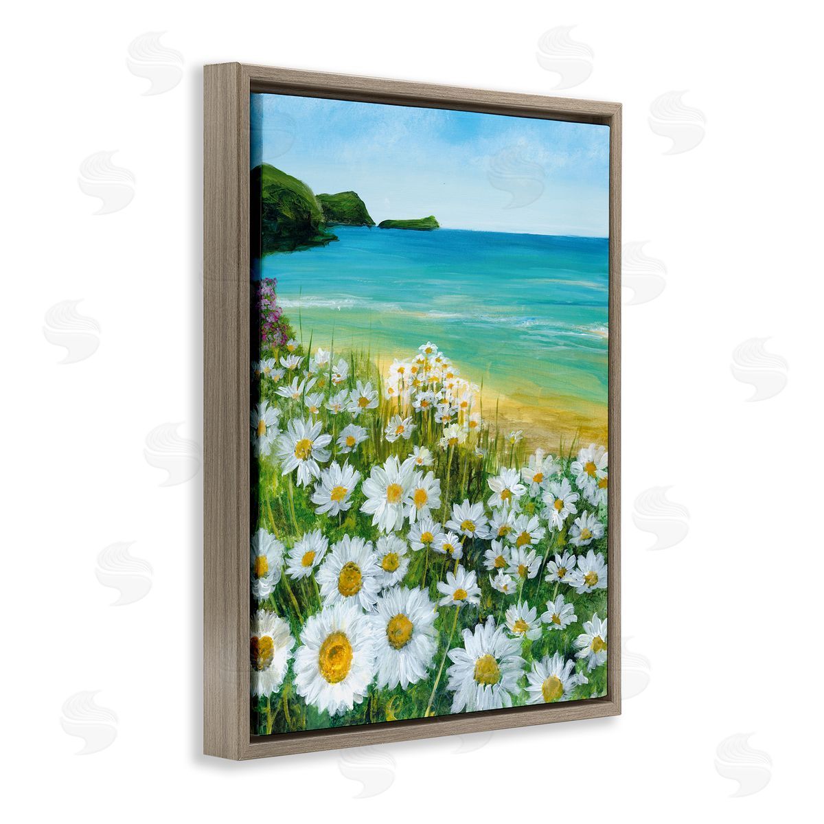 Georgie Harrison Seaside Daisy Meadow Canvas Wall Art Print