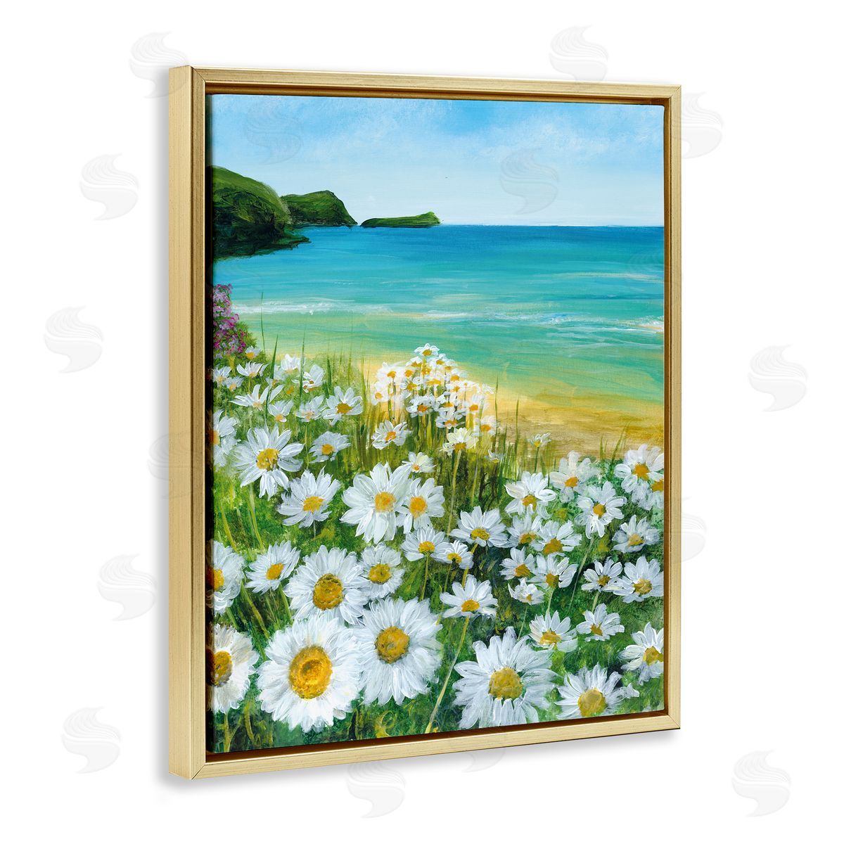 Georgie Harrison Seaside Daisy Meadow Canvas Wall Art Print
