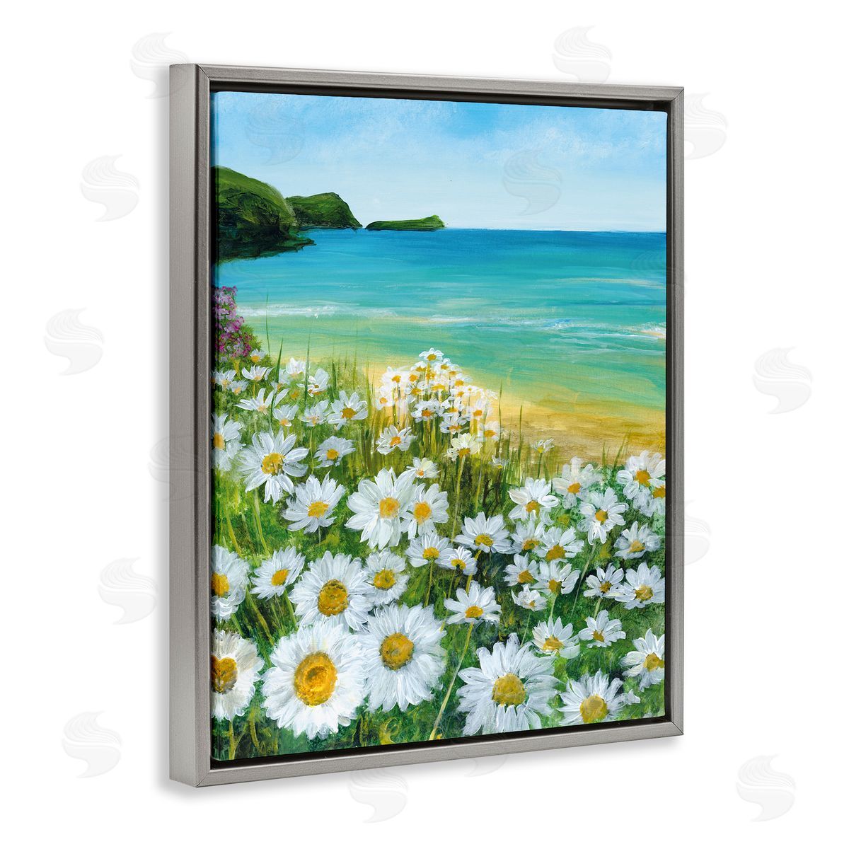 Georgie Harrison Seaside Daisy Meadow Canvas Wall Art Print