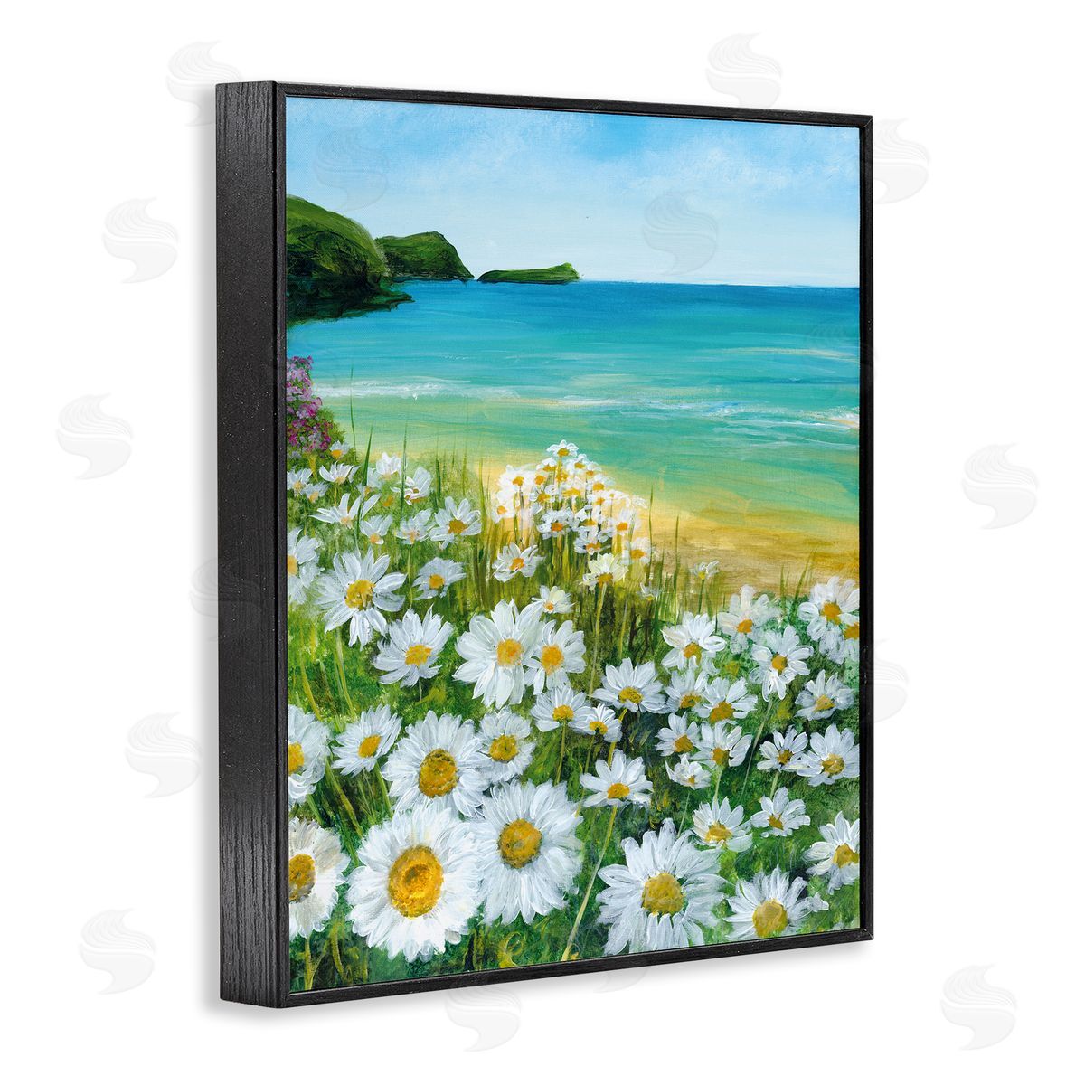 Georgie Harrison Seaside Daisy Meadow Canvas Wall Art Print