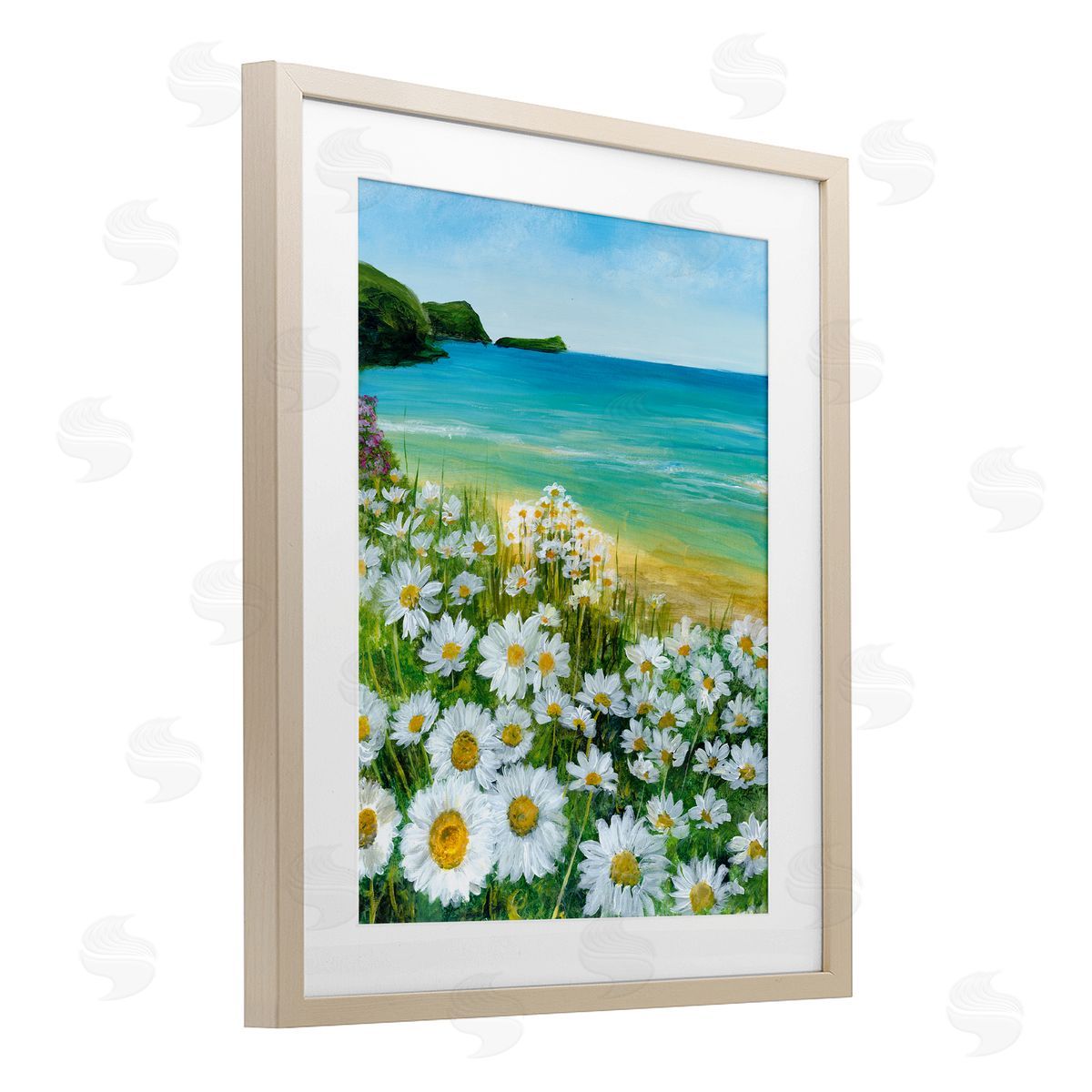 Georgie Harrison Seaside Daisy Meadow Canvas Wall Art Print